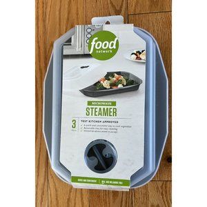 Microwave Steamer with Vent and Removable Tray NIB Food Network